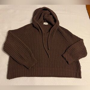 Aerie Chocolate Knit Sweater